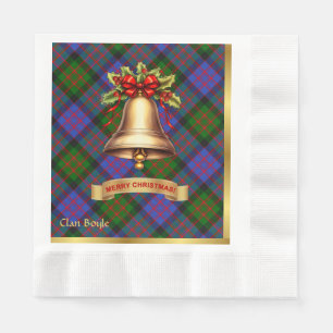 Boyle Personalized Tartan Christmas Napkins