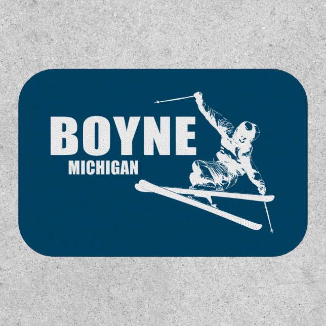 Boyne Mountain Resort Michigan Skier Patch (Front)