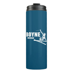 Boyne Mountain Resort Michigan Skier Thermal Tumbler