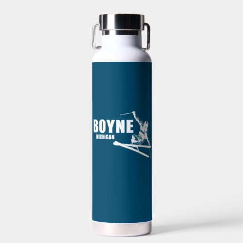 Boyne Mountain Resort Michigan Skier Water Bottle