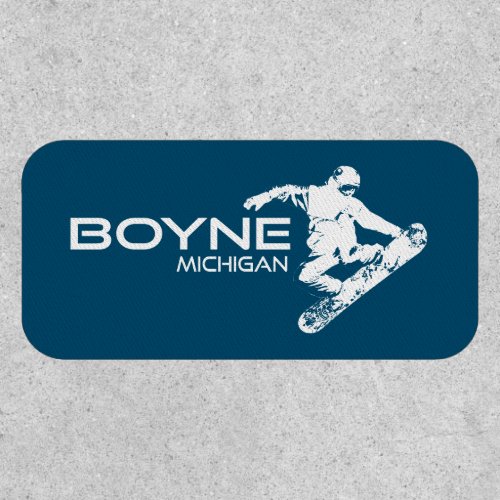 Boyne Mountain Resort Michigan Snowboarder Patch