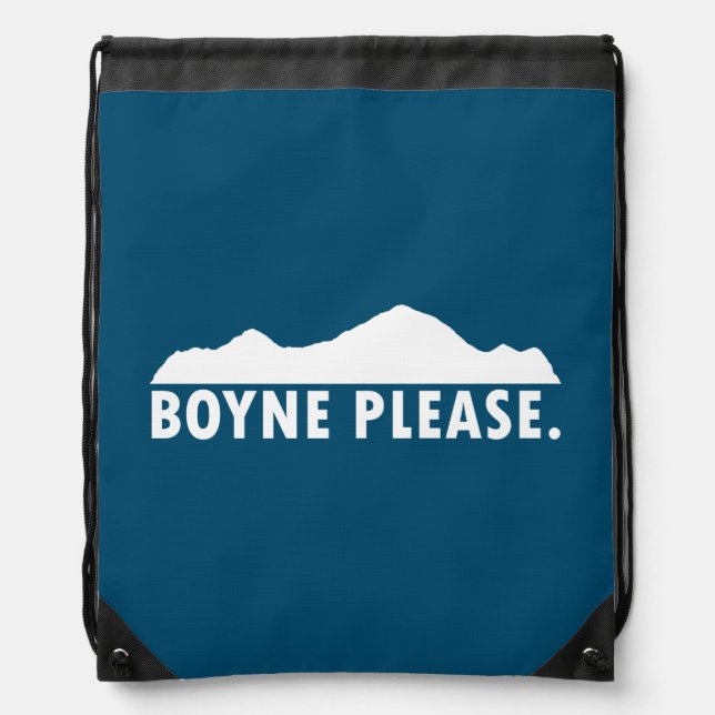 Boyne Please Drawstring Bag (Front)