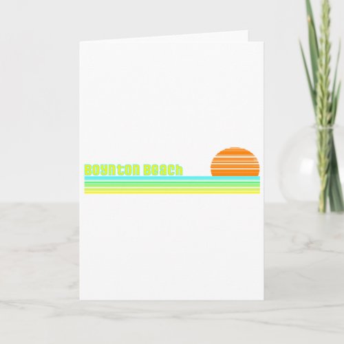 Boynton Beach Florida Card