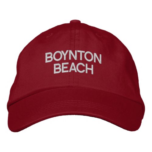 Boynton Beach Florida Embroidered Baseball Hat