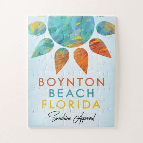 Boynton Beach Florida Sunshine Travel Jigsaw Puzzle