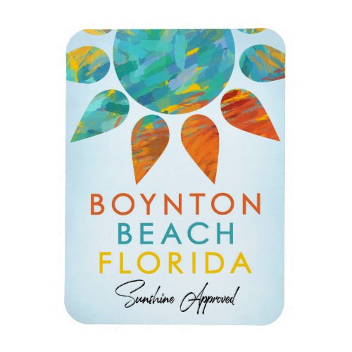 Boynton Beach Florida Sunshine Travel Magnet