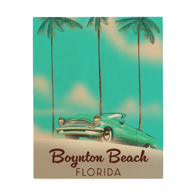 Boynton Beach Florida Wood Wall Art (Front)