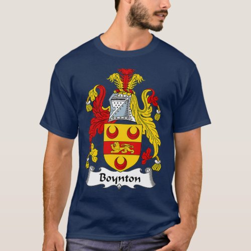 Boynton Coat of Arms  Family Crest T_Shirt