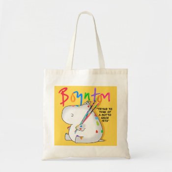 Boynton Hippo Logo Tote Bag by SandraBoynton at Zazzle