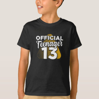 Boys 13th Birthday Official Teenager T-Shirt