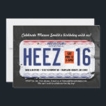 Boy's 16th Birthday Missouri License Invite<br><div class="desc">Teen boys are hard to shop for aren't they? But a teenage boy turning 16 and getting his driver's license is a milestone to celebrate! There are plenty of "Sweet Sixteen" designs out there but not many designs geared towards the boys. This design sums up your birthday celebration quickly. It...</div>