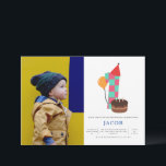 Boys 1st Birthday Invitation<br><div class="desc">Throw an amazing party for your baby boy with this 1st birthday invitation. Our invitations will make sure you not only celebrate in style but also have your family and friends by your side as you do. Easy to add your own photo and text.</div>