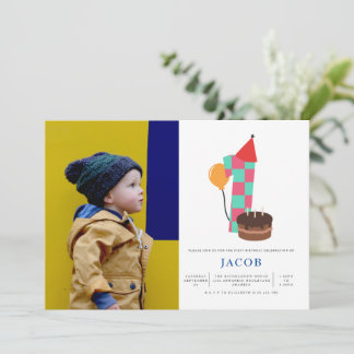 Boys 1st Birthday Invitation