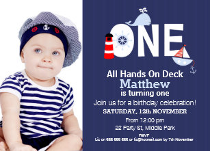 nautical birthday invitations zazzle