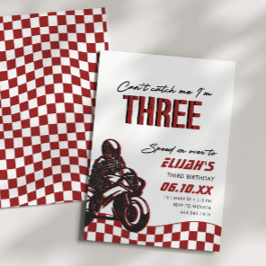 Boys 3rd Motocross Dirt Bike Birthday Invitation