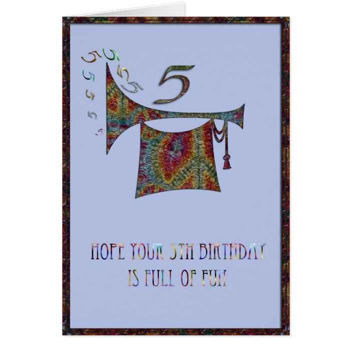 Boys 5th Birthday Card