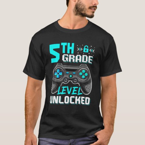 Boys 5Th Grade Level Unlocked Video Game Back To S T_Shirt
