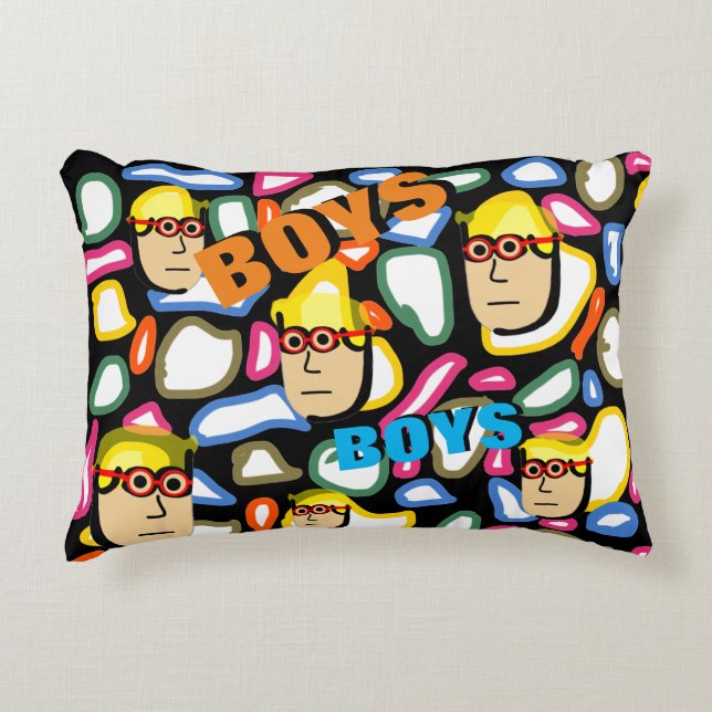 boys  accent pillow (Front)