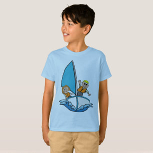 Boys' Adventure Sailboat Graphic T-Shirt - Blue