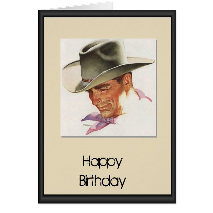 Boys and blokes   Hi, Cowboy Greeting Card