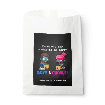 Boys and Ghouls Zombie Halloween Party Favor Bag Boys and Ghouls Zombie Halloween Party Favor Bag