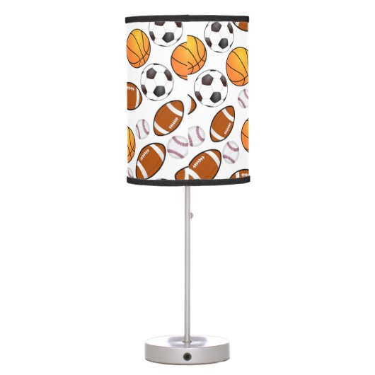 Boys and girls Sports football, soccer ,basketball Table Lamp (Back)