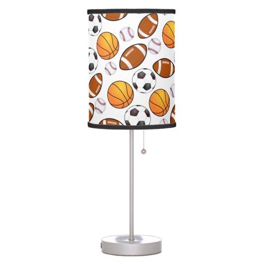 Boys and girls Sports football, soccer ,basketball Table Lamp (Left)