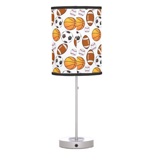 Boys and girls Sports Theme Table Lamp (Back)