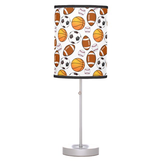 Boys and girls Sports Theme Table Lamp (Front)