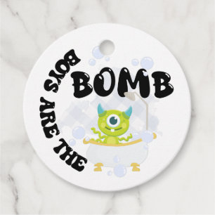 Boys are the bomb favor tag, cocoa bomb, bath bomb favor tags