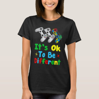 Boys Autism Game Autism Awareness Month Day Men T-Shirt