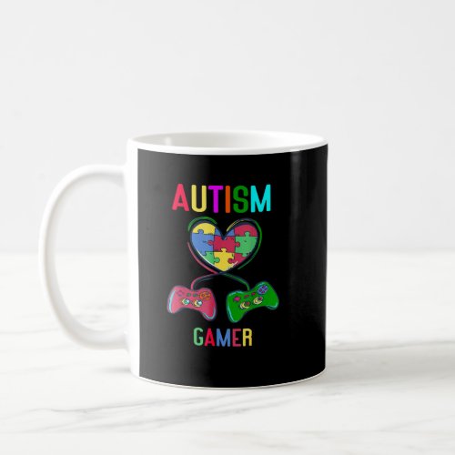 Boys Autism Gamer Autism Awareness Month Gaming Gi Coffee Mug