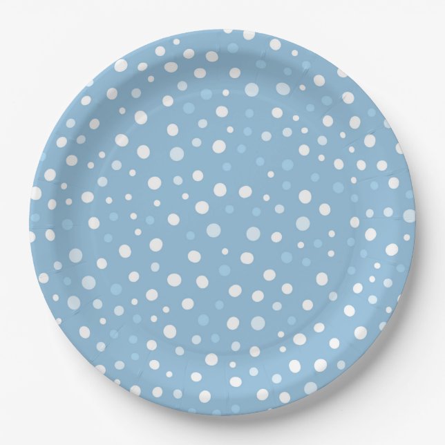 Boys Baby It's Cold Outside 9" Paper Plate (Front)