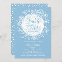 Boys Baby It's Cold Outside Invitation