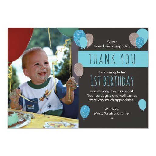 Modern Cute Baby Boy 1st Birthday Invitations & Party ideas