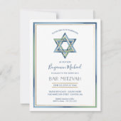 Boy's Bar Mitzvah Invitation; Star of David, Gold Invitation | Zazzle