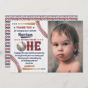 Baby Shower or Birthday Party Thank You Note Cards with Envelopes Batter Up Shaped Thank You Cards Set of 12 Baseball