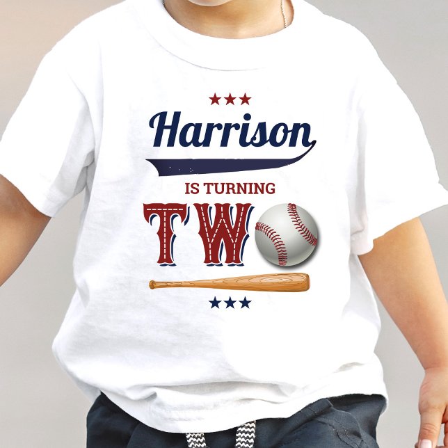Boys Baseball 2nd Birthday Baby T-Shirt (Creator Uploaded)