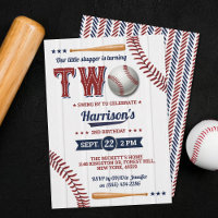 Boys Baseball 2nd Birthday
