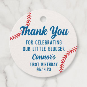 Editable Baseball Team Party Favor Tags Personalizedjersey 