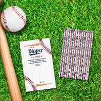 Boys Baseball Baby Shower Diaper Raffle