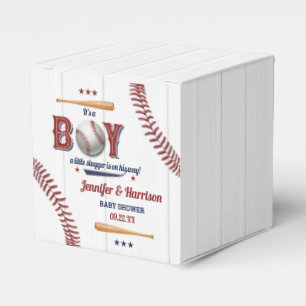 Boys Baseball Baby Shower Favor Boxes