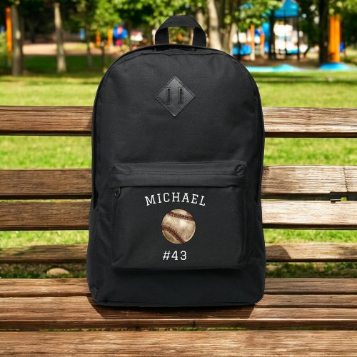 Boys Baseball Ball Kids Sports School Port Authority Backpack