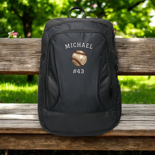 Boys Baseball Ball Kids Sports School Port Authority Backpack