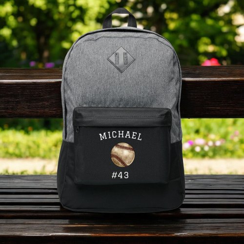 Boys Baseball Ball Kids Sports School Port Authority Backpack