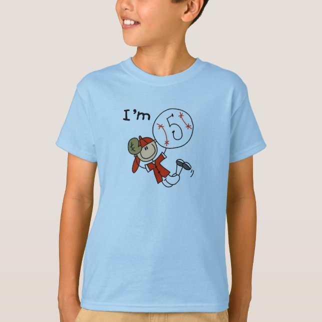 Boy's Baseball I'm 5 Tshirts and Gifts (Front)