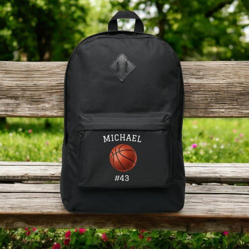 Boys Basketball Ball Kids Sports School Port Authority Backpack