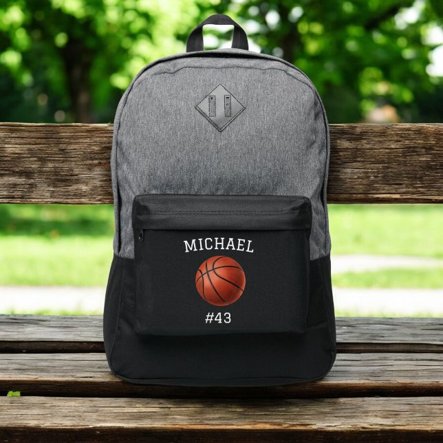 Boys Basketball Ball Kids Sports School Port Authority® Backpack (Creator Uploaded)