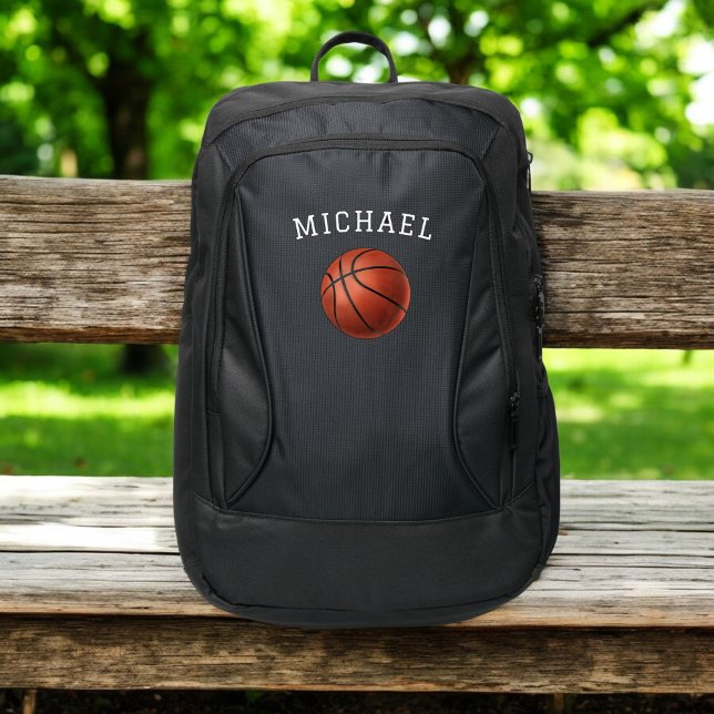 Boys Basketball Ball Kids Sports School Port Authority® Backpack (Creator Uploaded)