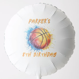 Boys Basketball Birthday Balloon